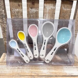Rae Dunn Pastel Measuring Spoon Set - New